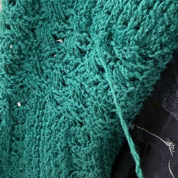 Vintage Y2k Collared Cardigan Sweater Whimsigoth Fairy Grunge Whimsy Twee M - Picture 11 of 11